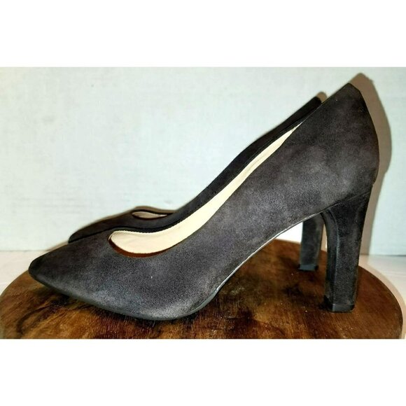Antonio Melani Ohelo 100% Suede Leather Mid Pointed Toe Pumps Heels - Size 7M - Picture 4 of 9